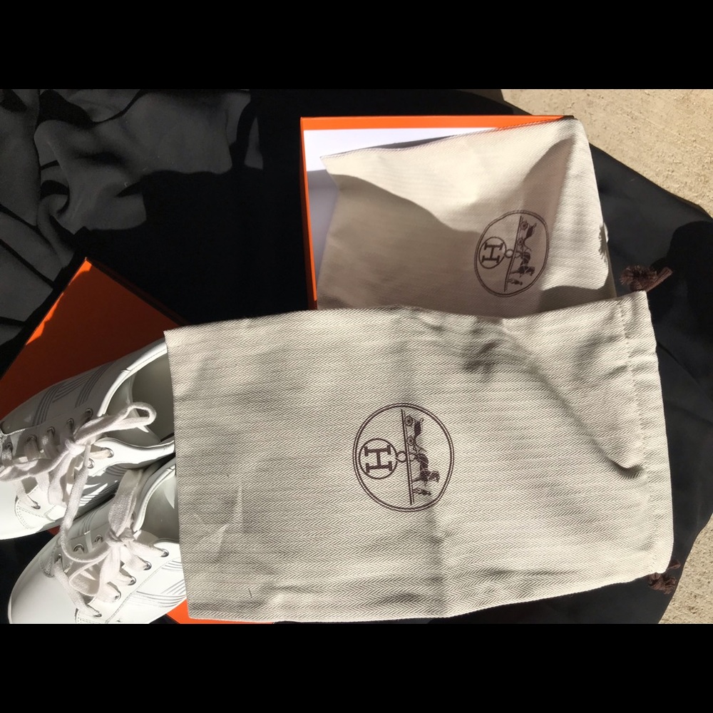 Hermes Avantage sneakers white/silver (argent) 39.5 EU - Picture 3 of 14